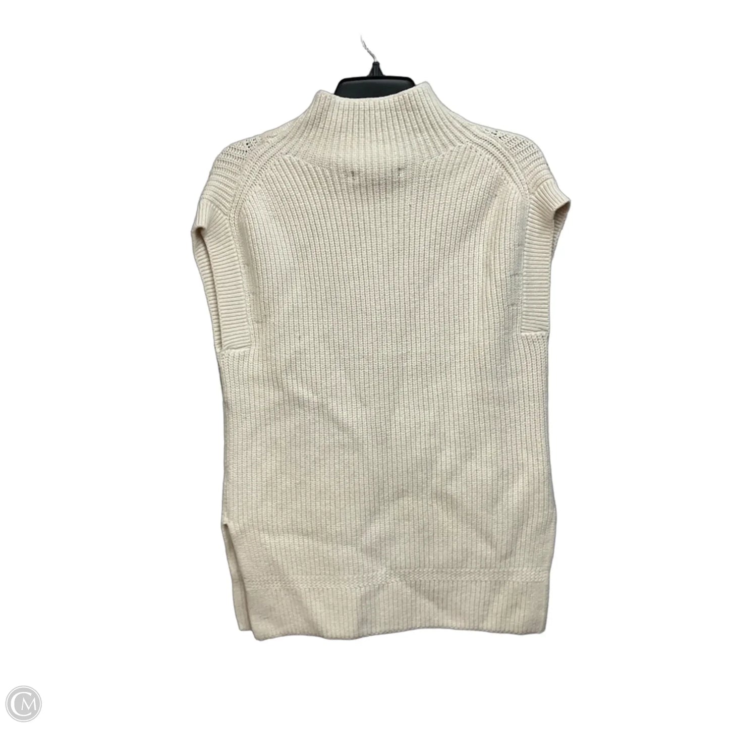 Vest Sweater By Banana Republic In Cream, Size: Xs
