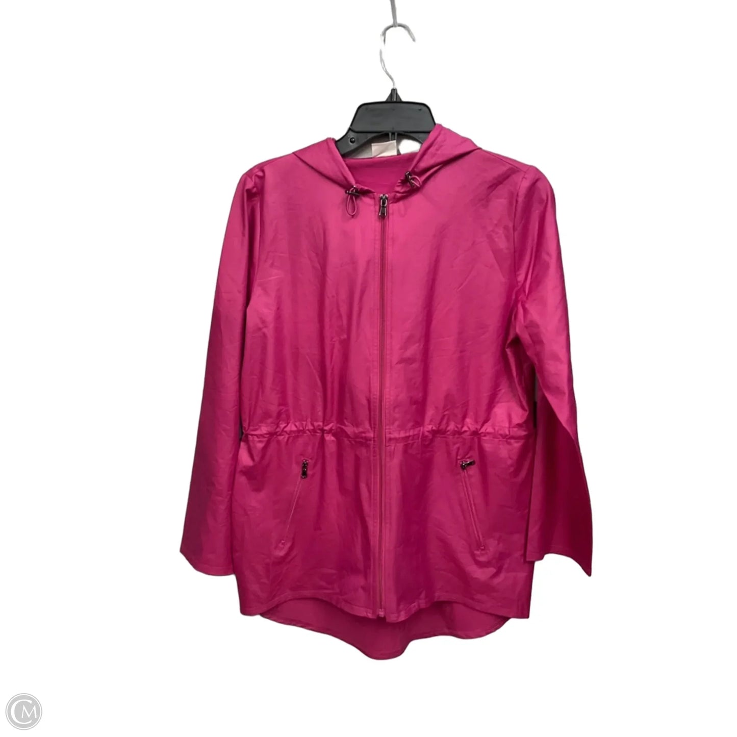 Jacket Windbreaker By Chicos In Pink, Size: S