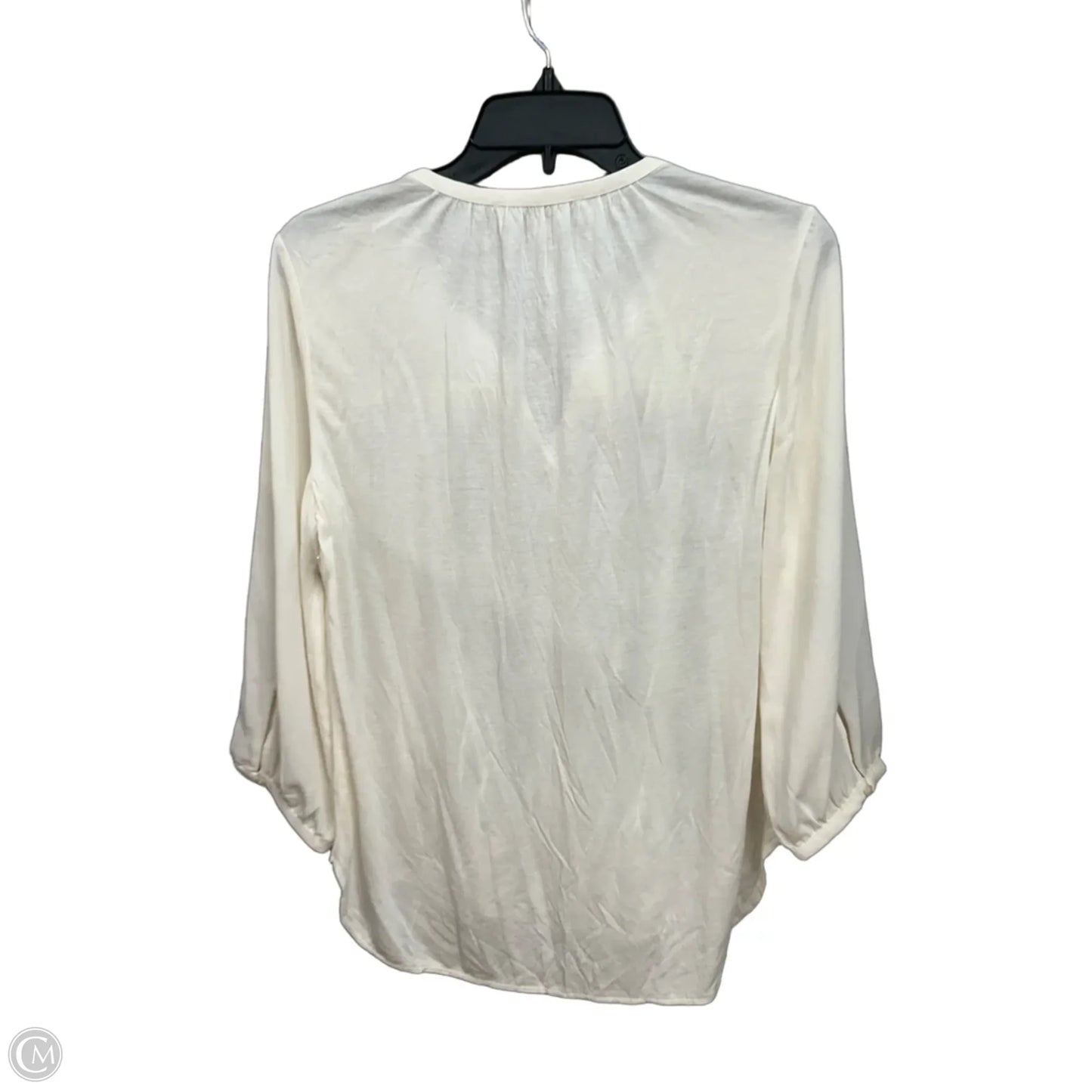 Top Long Sleeve By Loft In Cream, Size: Mp