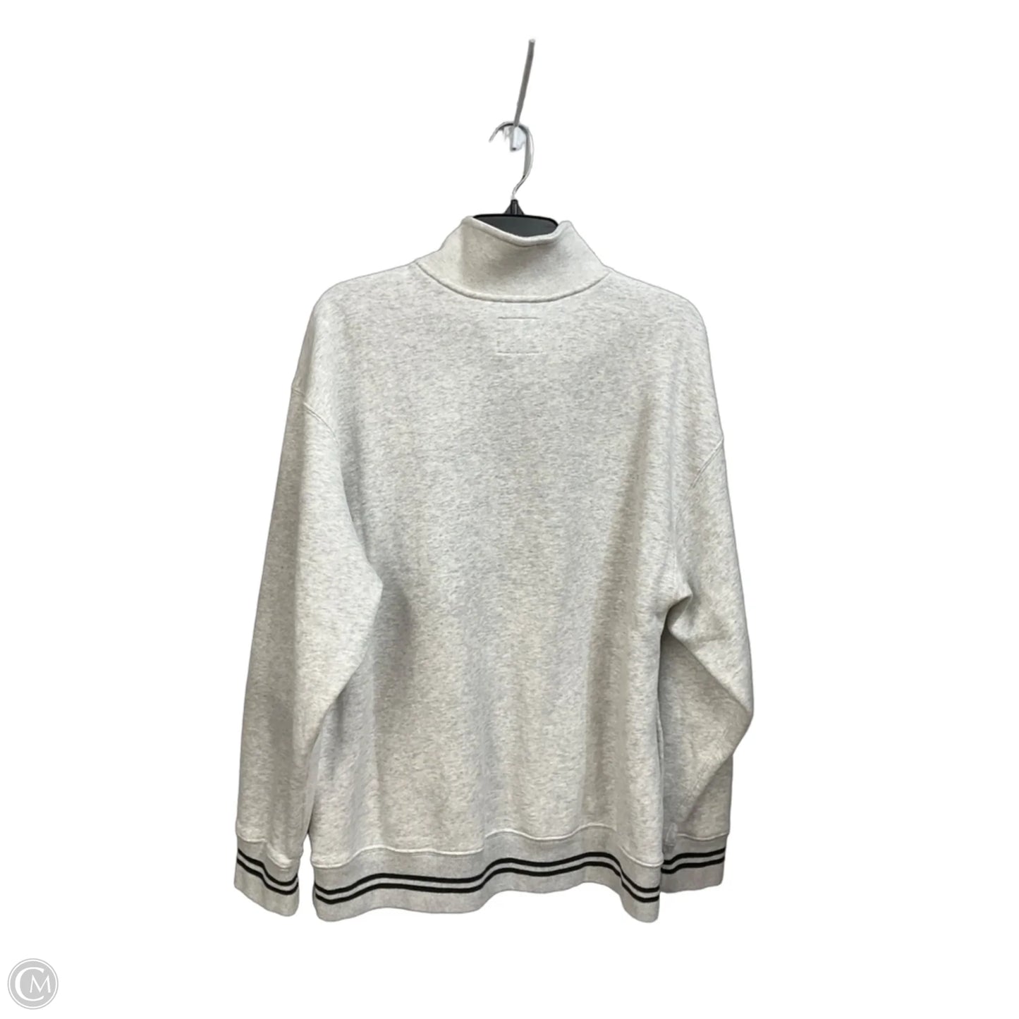 Sweatshirt Collar By Abercrombie And Fitch In Grey, Size: M