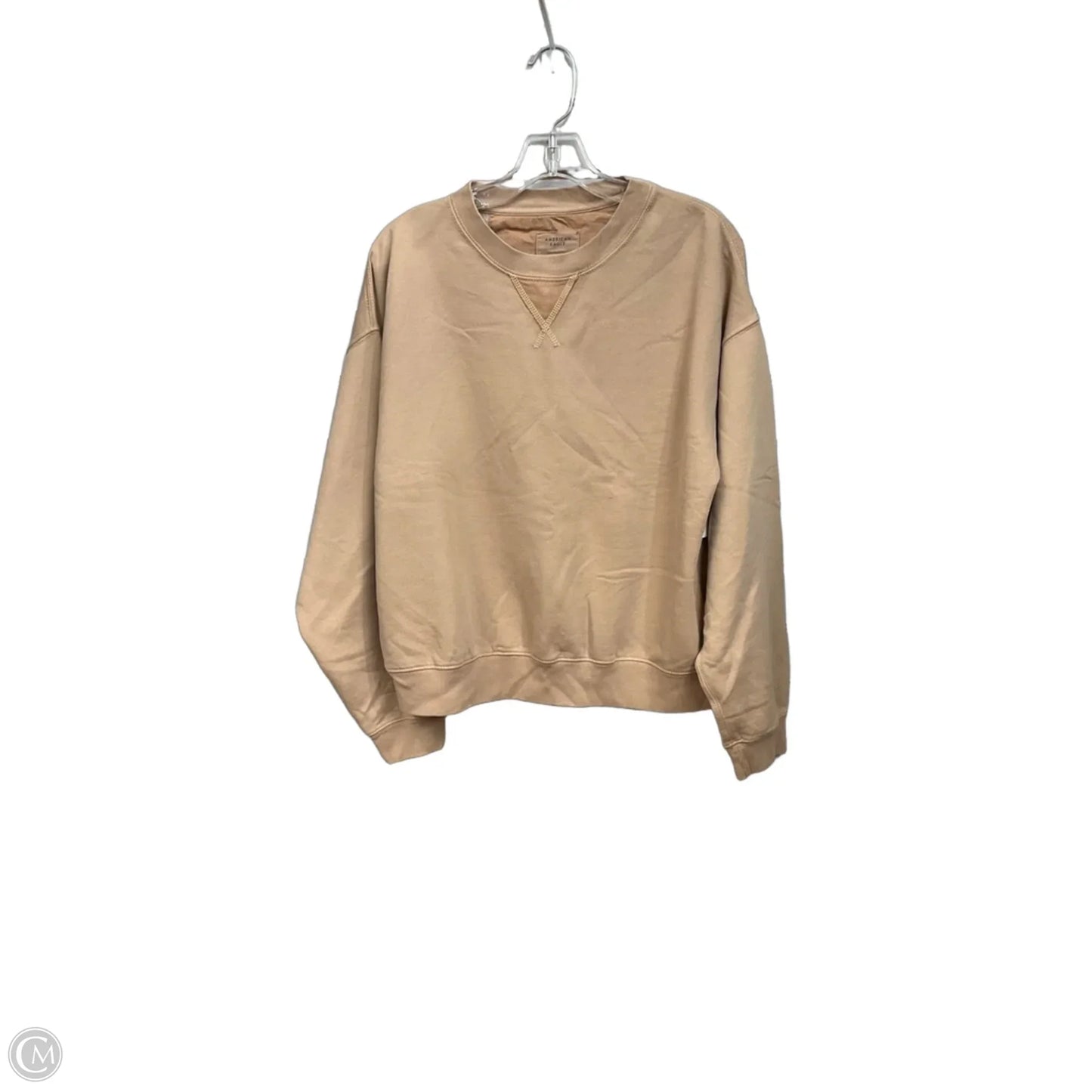 Sweatshirt Crewneck By American Eagle In Tan, Size: S