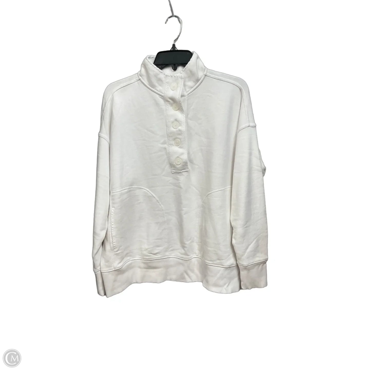 Sweatshirt Collar By Aerie In White, Size: S