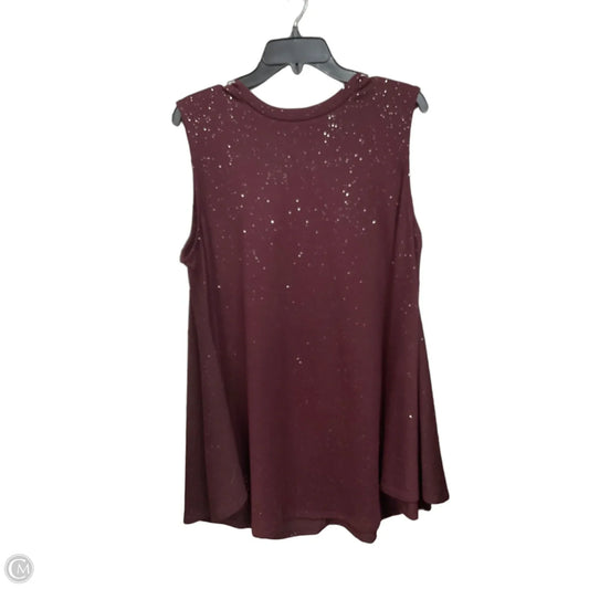 Top Sleeveless By Lane Bryant In Purple, Size: 2x