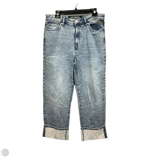 Jeans Designer By Karl Lagerfeld In Blue Denim, Size: 12