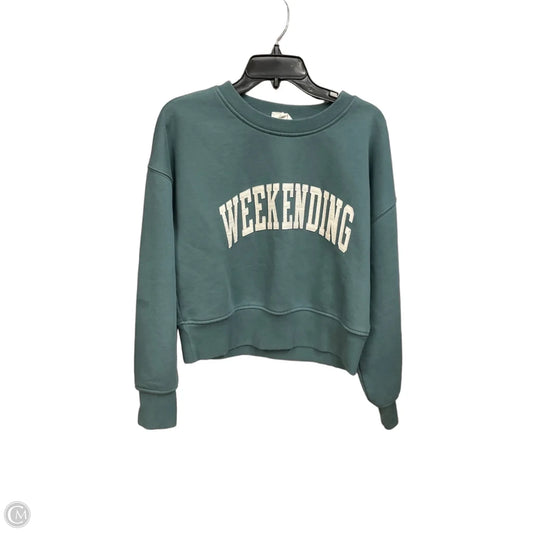 Sweatshirt Crewneck By Lou And Grey In Green, Size: M