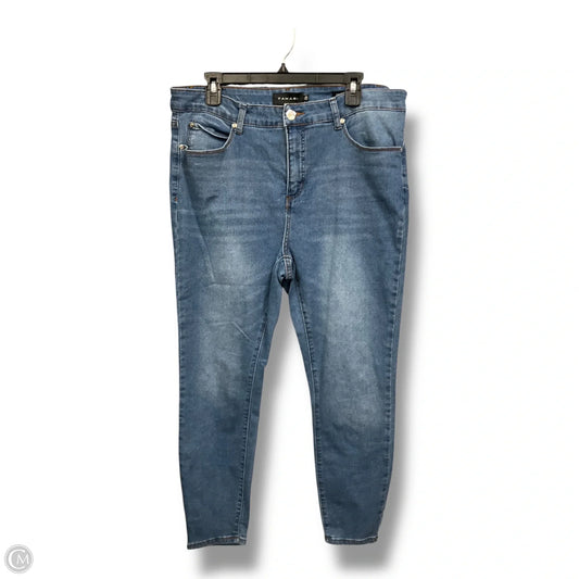 Jeans Skinny By Tahari By Arthur Levine In Blue Denim, Size: 16