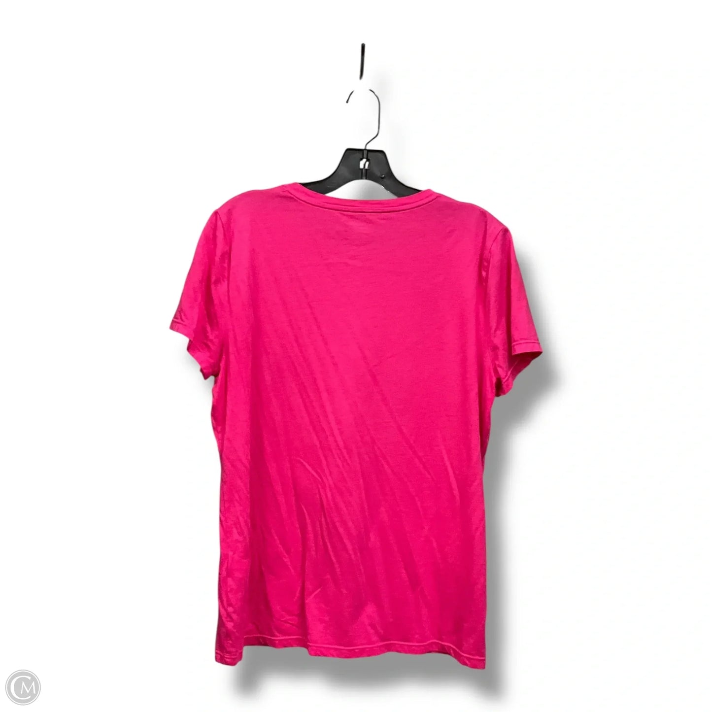 Athletic Top Short Sleeve By Calvin Klein In Pink, Size: Xl