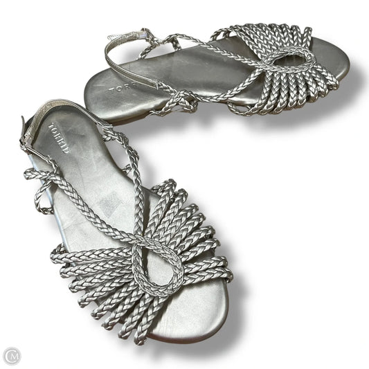 Sandals Flats By Torrid In Gold, Size: 8.5