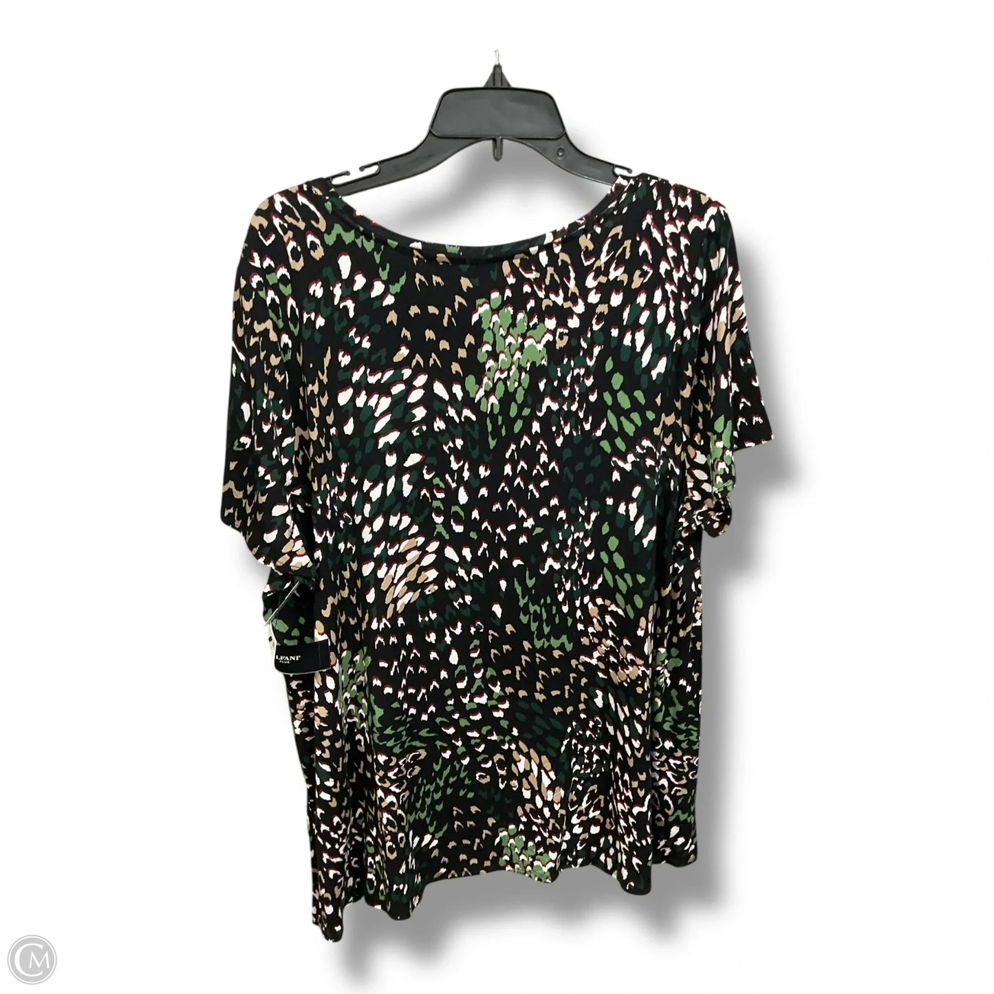 Top Short Sleeve By Alfani In Multi-colored, Size: 2x