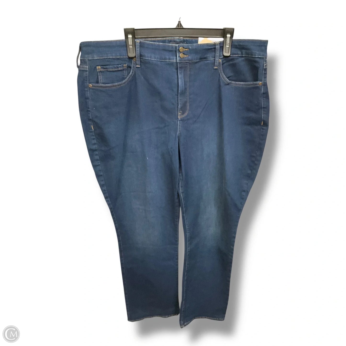 Jeans Straight By Not Your Daughters Jeans In Blue Denim, Size: 20