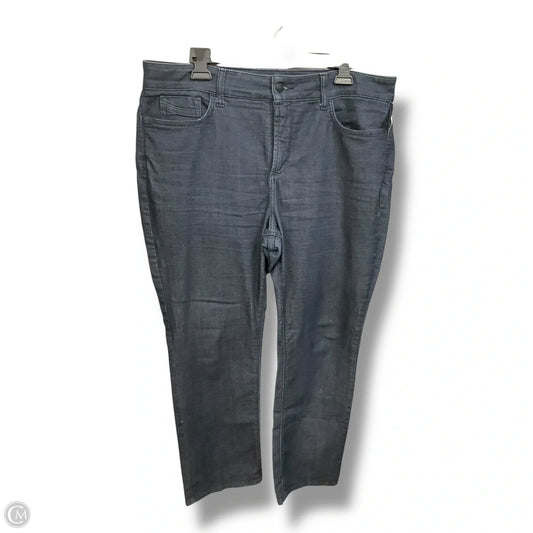 Jeans Straight By Not Your Daughters Jeans In Blue Denim, Size: 16