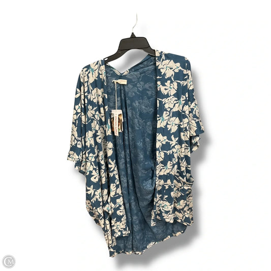 Kimono By Clothes Mentor In Blue, Size: M