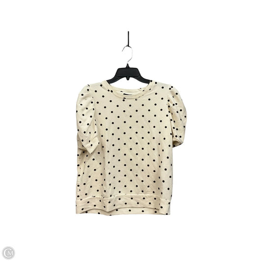 Top Short Sleeve By Who What Wear In Polkadot Pattern, Size: L