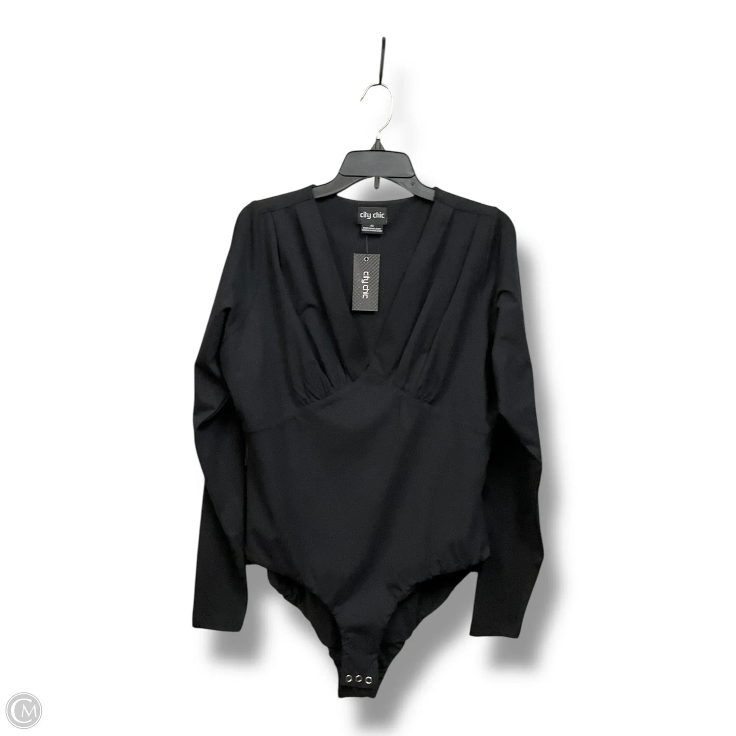 Bodysuit By City Chic In Black, Size: Xl
