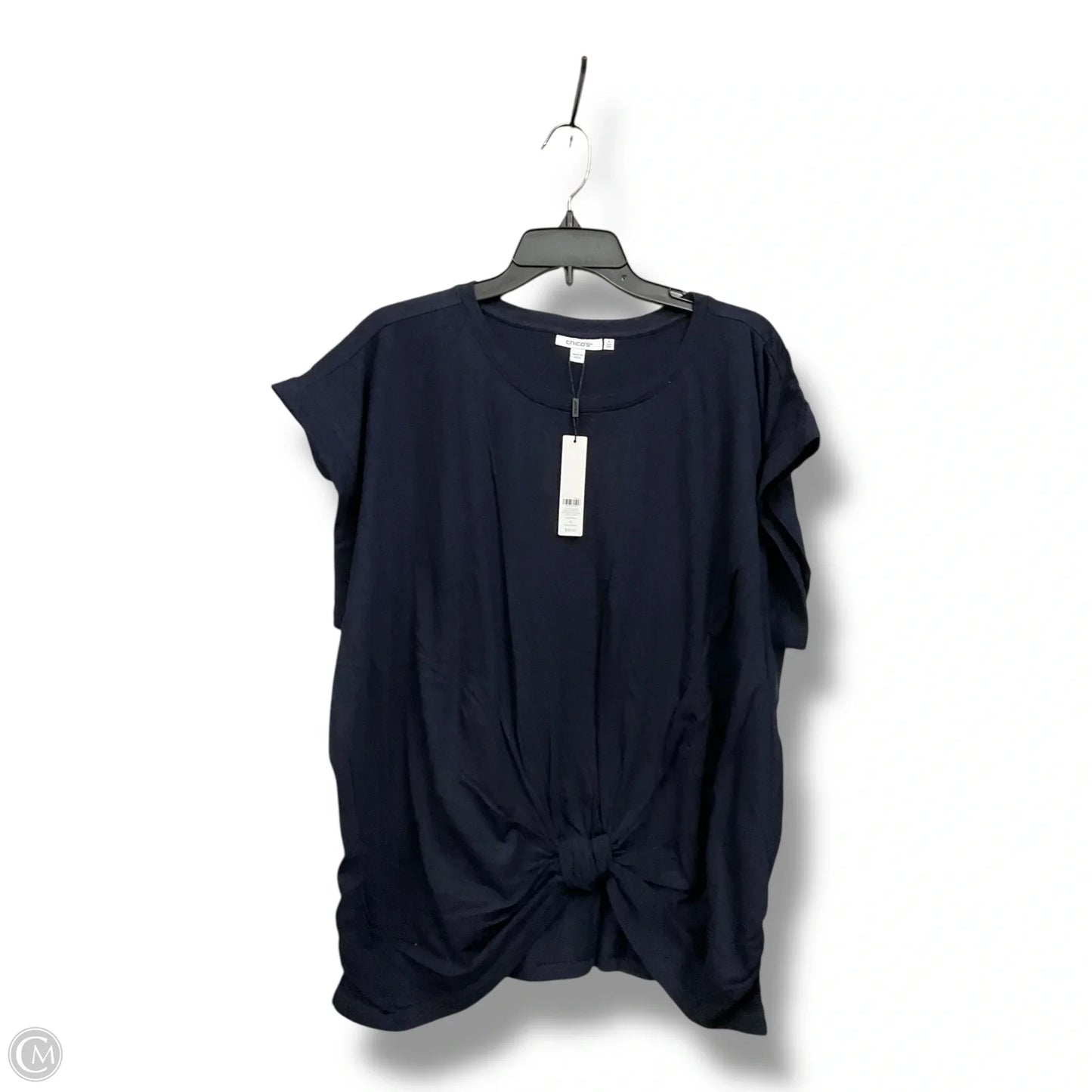 Top Sleeveless By Chicos In Navy, Size: Xxl
