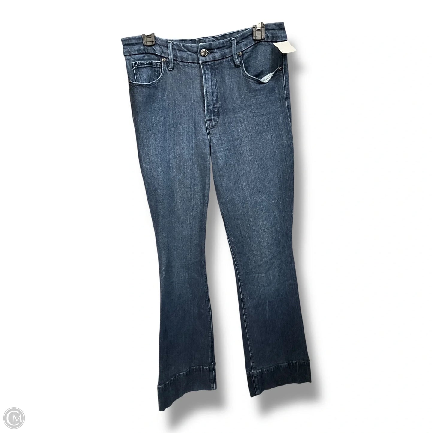 Jeans Flared By Good American In Blue Denim, Size: 10
