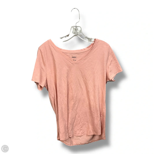 Top Short Sleeve Basic By Sonoma In Peach, Size: M