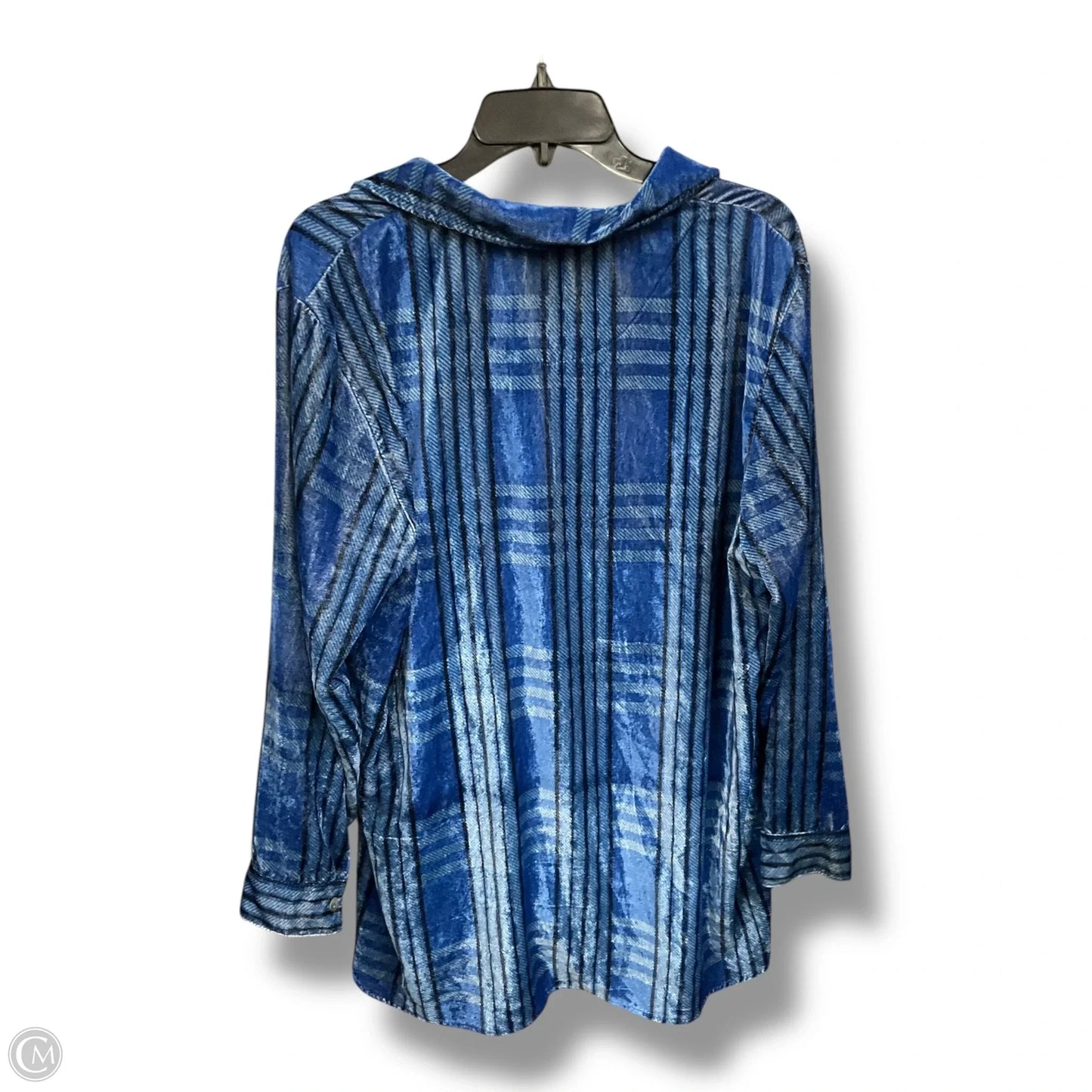 Tunic Long Sleeve By Soft Surroundings In Plaid Pattern, Size: Xl