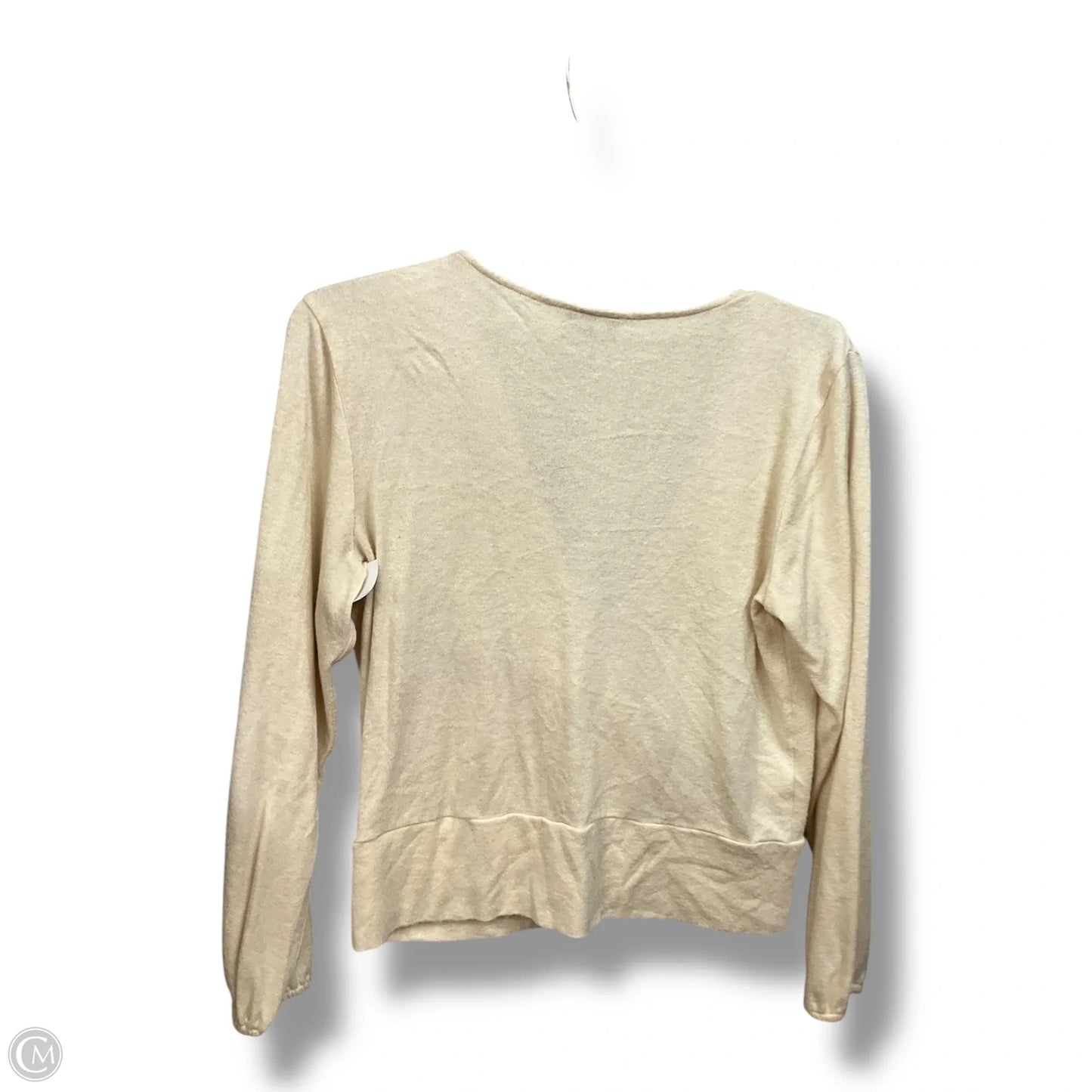 Top Long Sleeve By Ann Taylor In Tan, Size: M