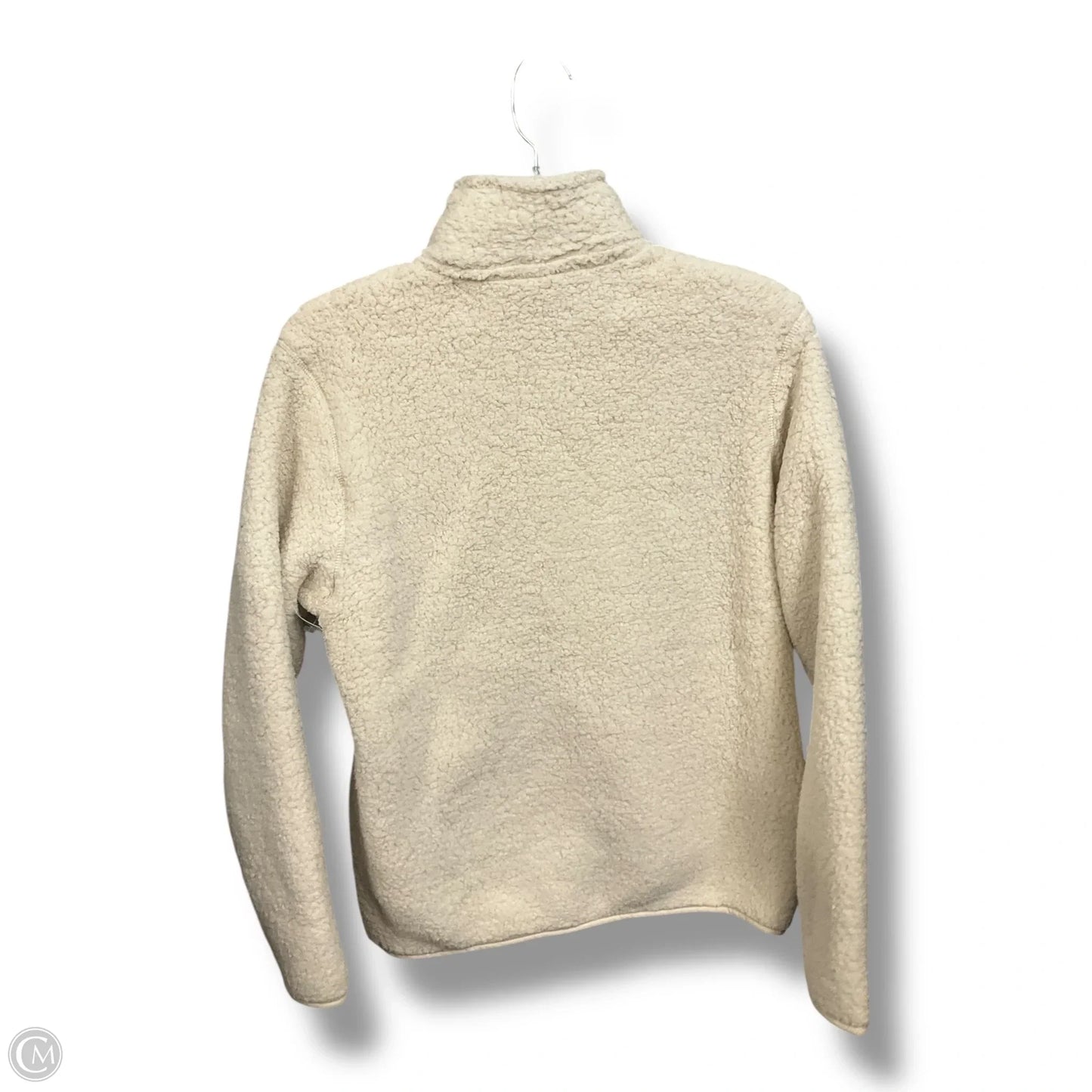 Jacket Faux Fur & Sherpa By Eddie Bauer In Cream, Size: S