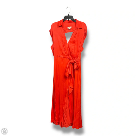 Dress Casual Maxi By Maeve In Orange, Size: L