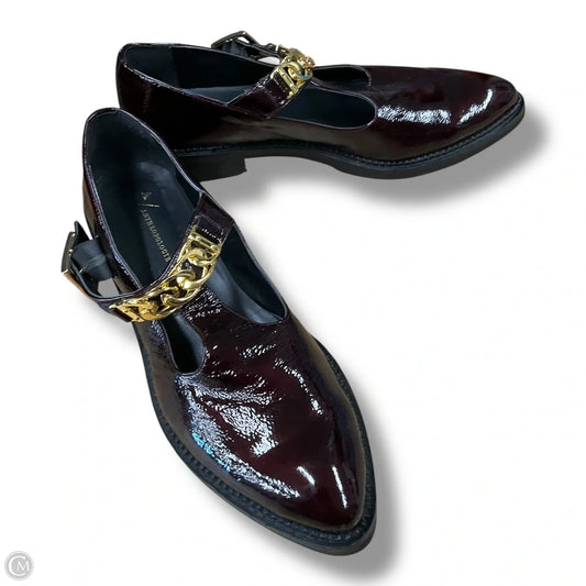 Shoes Flats By Anthropologie In Maroon, Size: 11