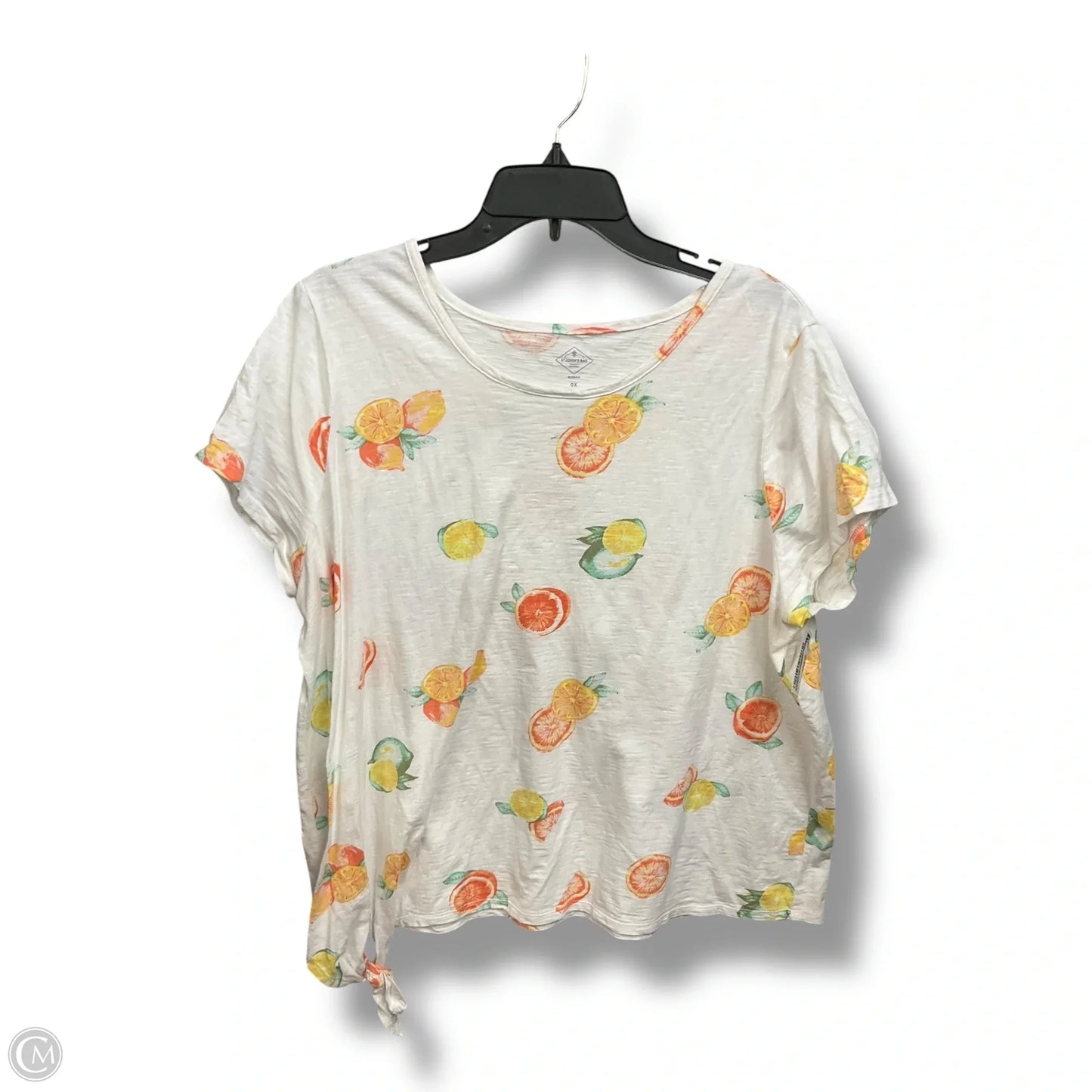 Top Short Sleeve By St Johns Bay In White, Size: 1x