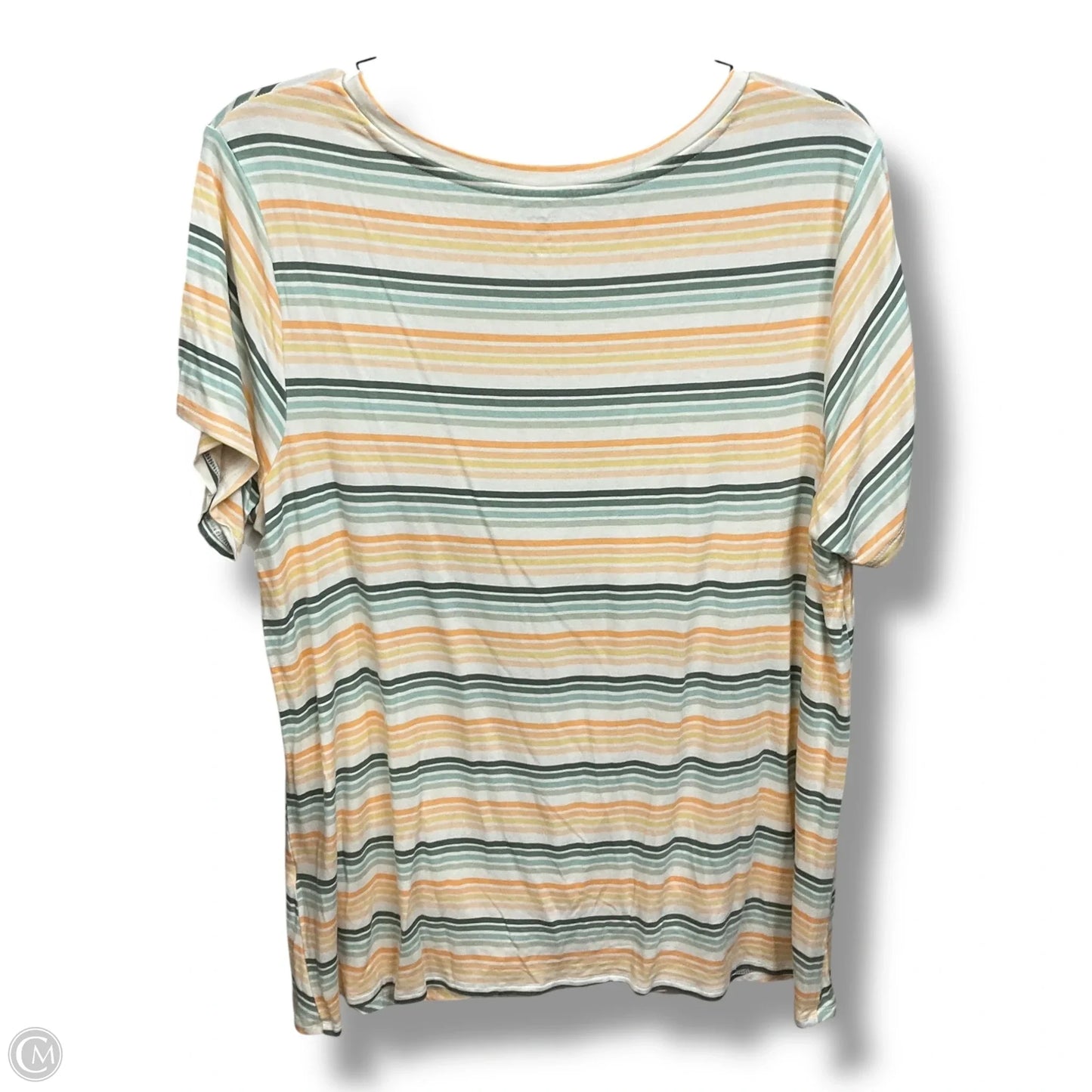 Top Short Sleeve By Westport In Striped Pattern, Size: 1x