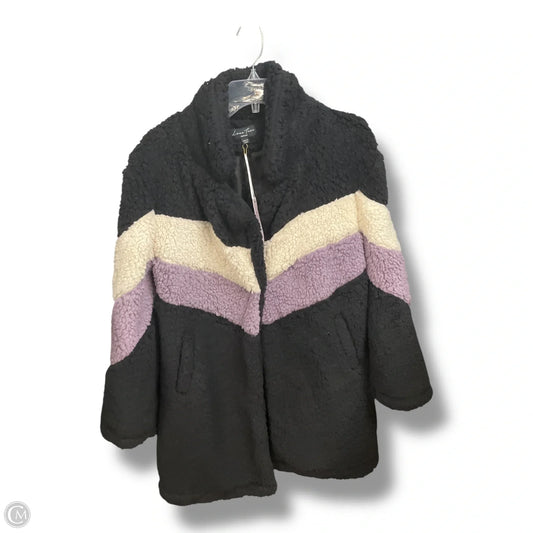 Jacket Faux Fur & Sherpa By Love Tree In Multi-colored, Size: M