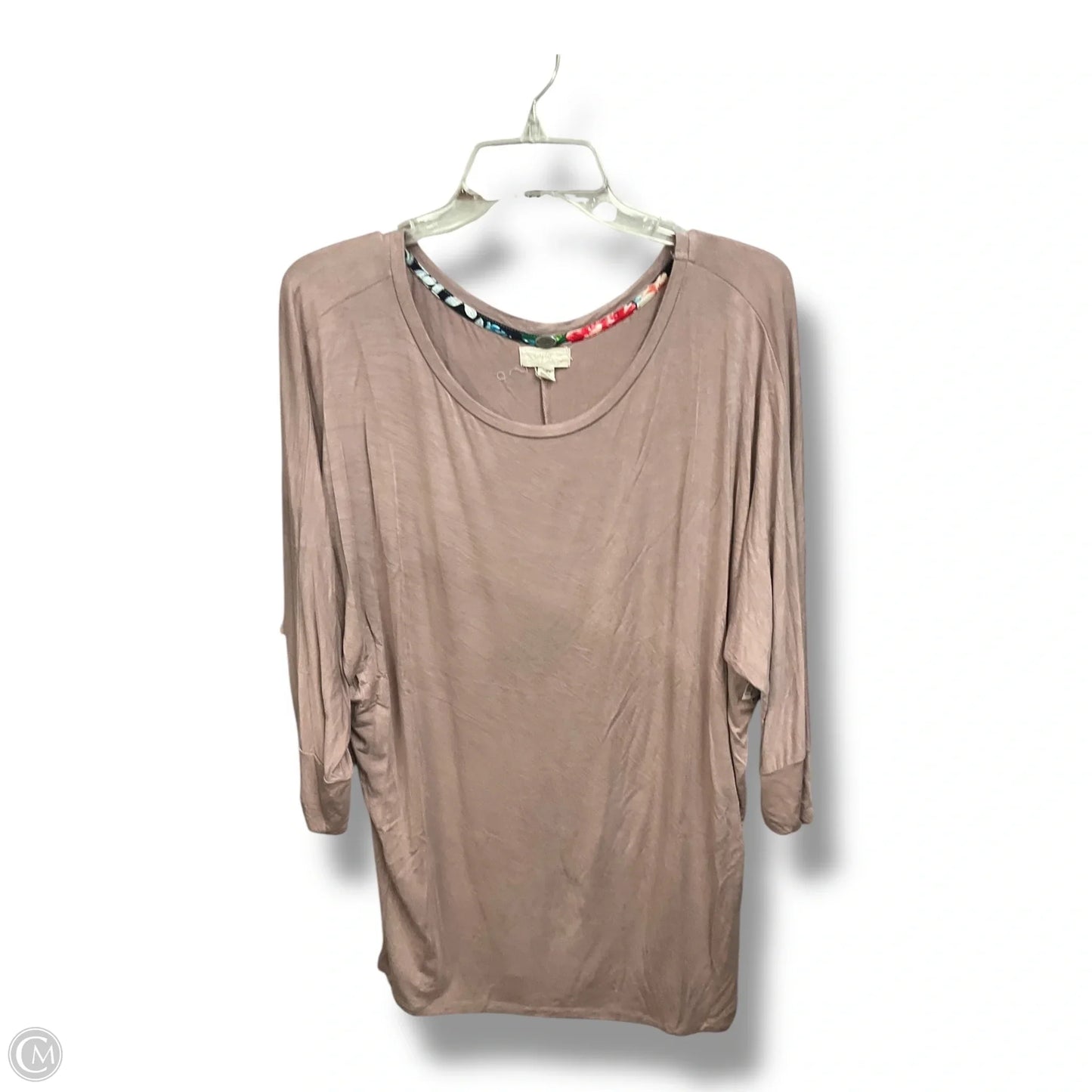Top Long Sleeve By Cupio In Mauve, Size: L