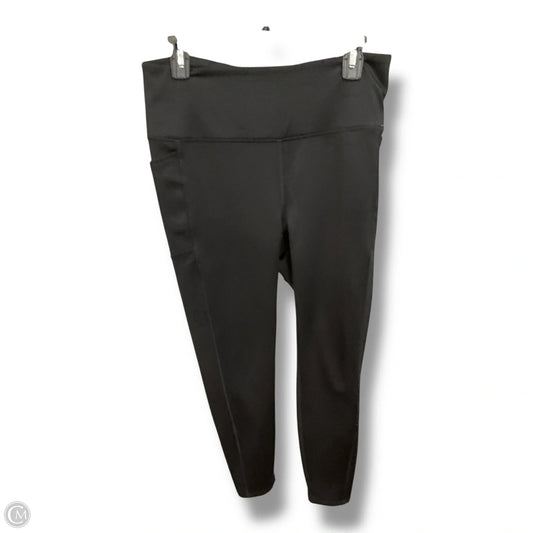 Athletic Leggings By Spyder In Black, Size: Xl