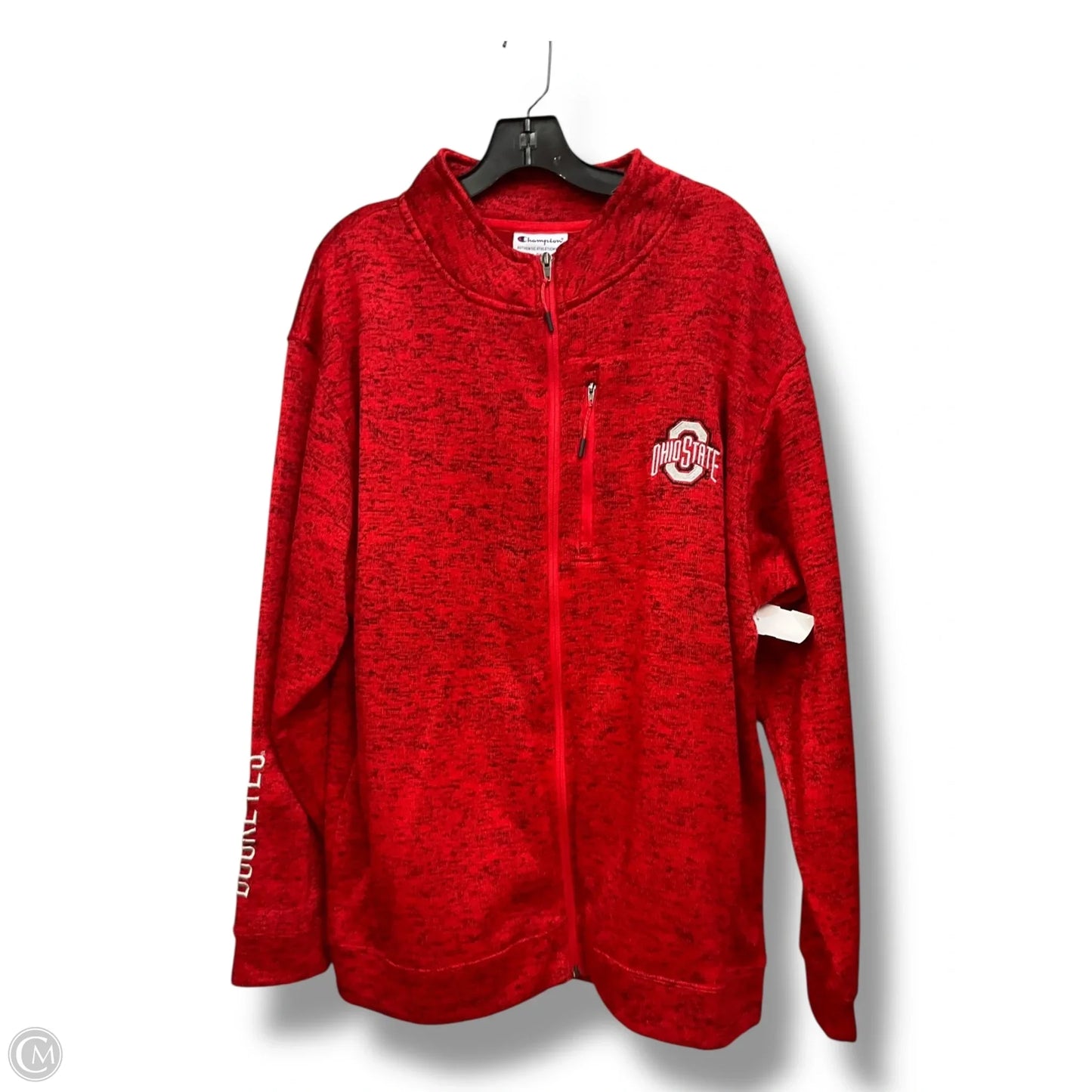 Jacket Fleece By Champion In Red, Size: 2x