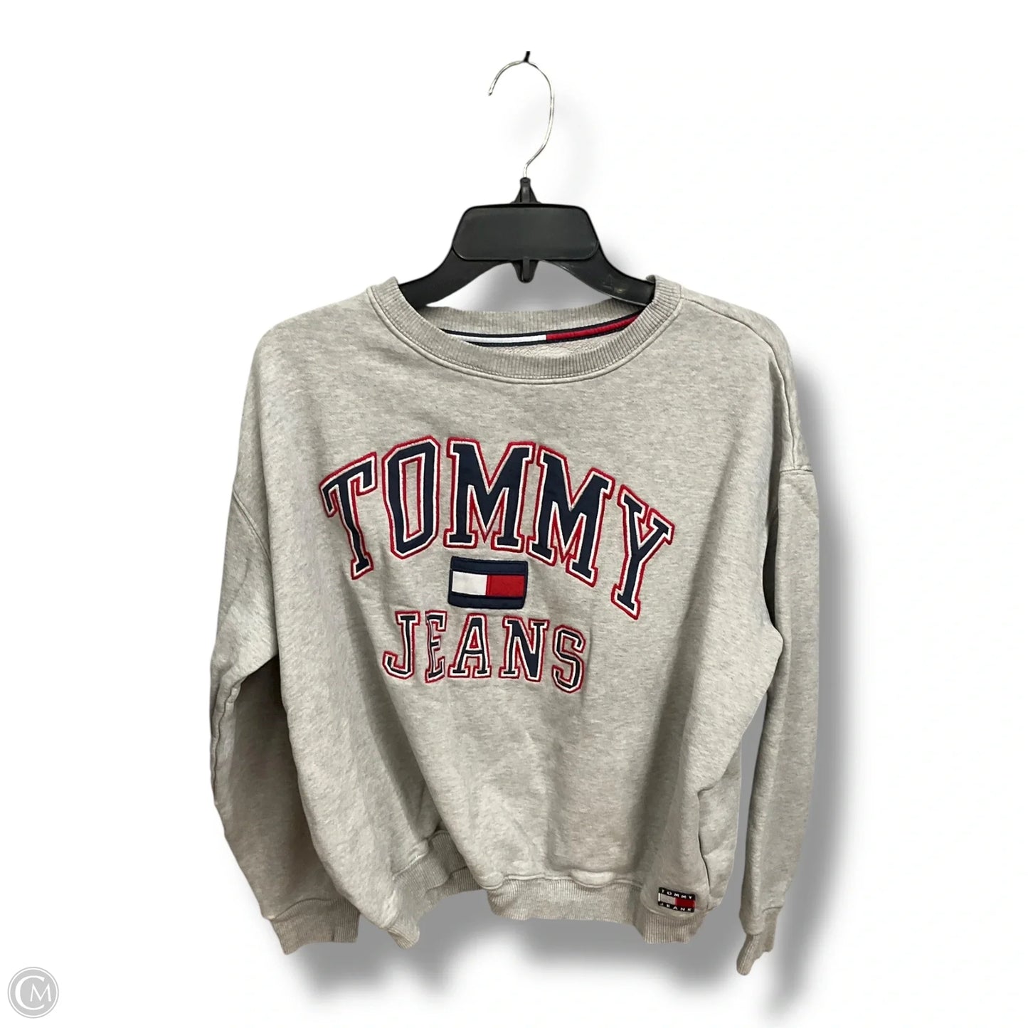 Sweatshirt Crewneck By Tommy Hilfiger In Grey, Size: M