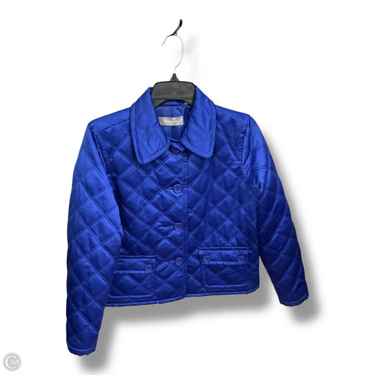 Jacket Puffer & Quilted By Liz Claiborne In Blue, Size: Mp