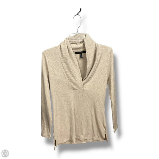Top Long Sleeve By White House Black Market In Tan, Size: Sp
