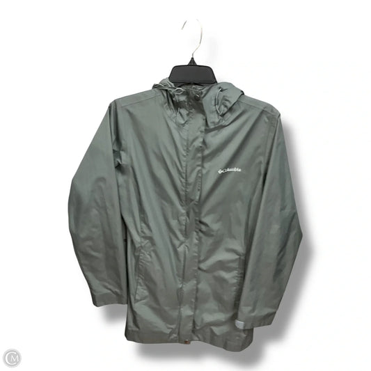 Jacket Windbreaker By Columbia In Green, Size: S
