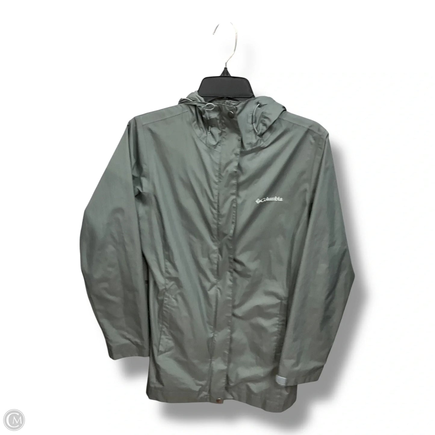 Jacket Windbreaker By Columbia In Green, Size: S