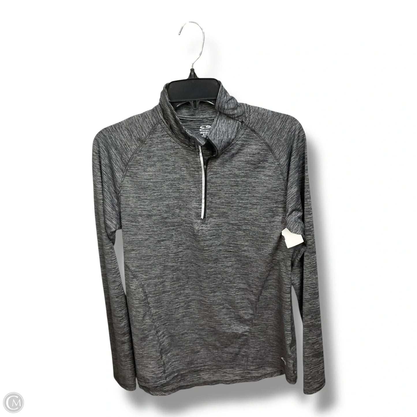 Athletic Top Long Sleeve Collar By C9 By Champion In Grey, Size: S