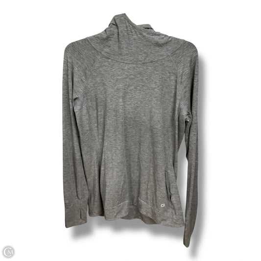Athletic Top Long Sleeve Hoodie By Gapfit In Grey, Size: M