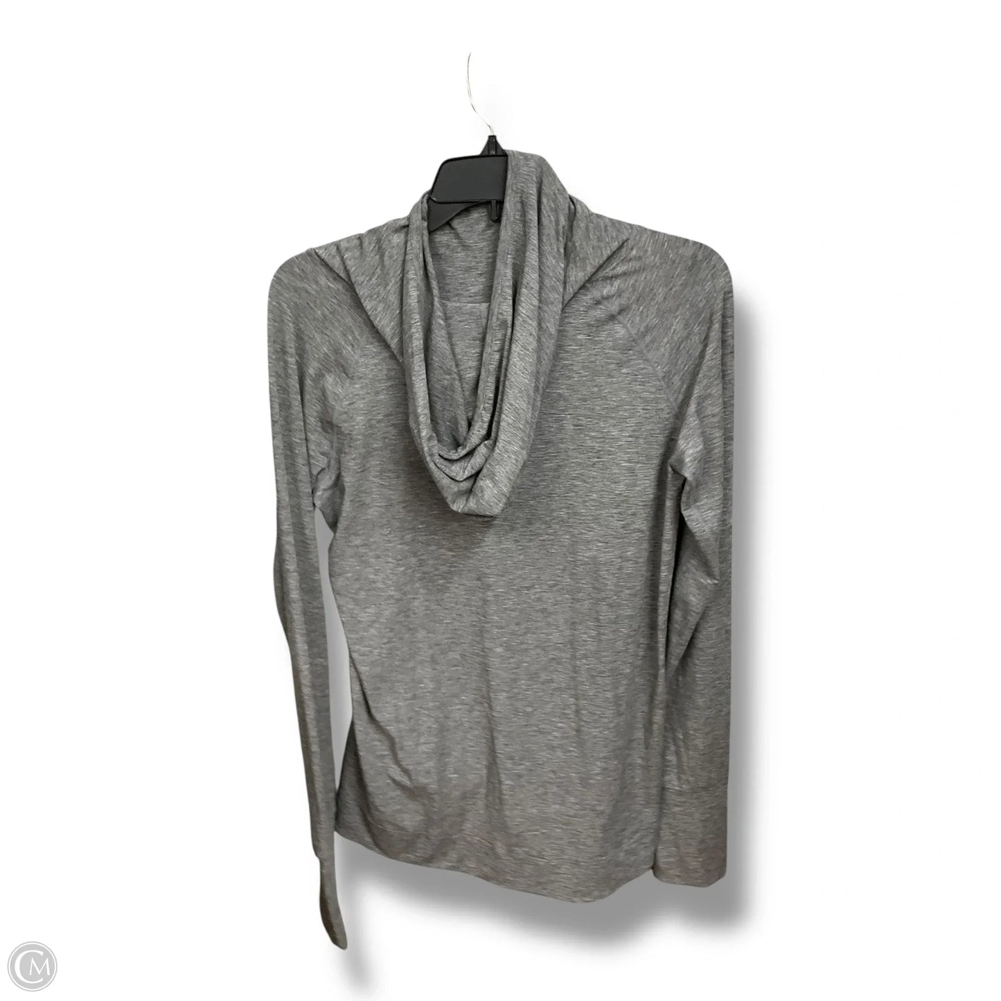 Athletic Top Long Sleeve Hoodie By Gapfit In Grey, Size: M