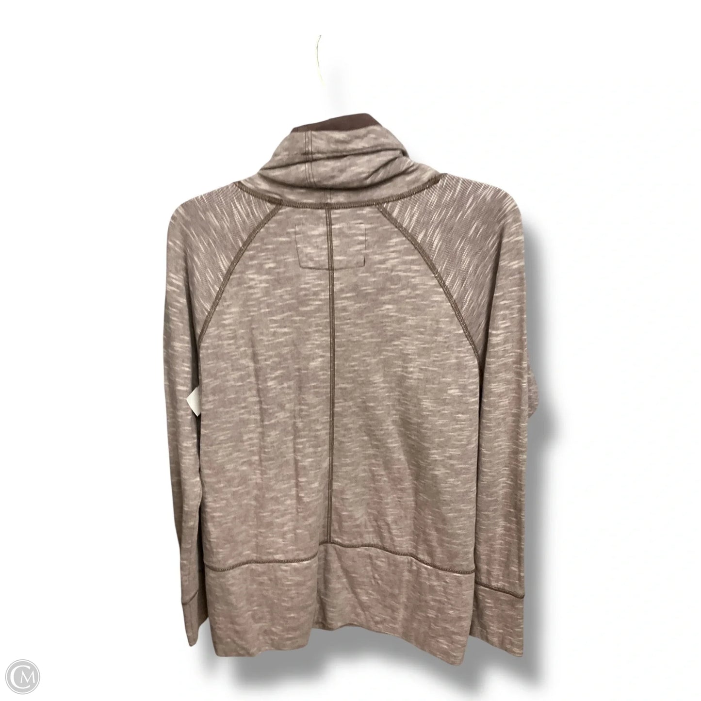 Athletic Top Long Sleeve Collar By Eddie Bauer In Purple, Size: M