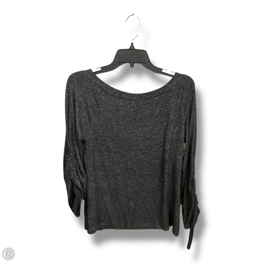 Top Long Sleeve By Bobeau In Grey, Size: M