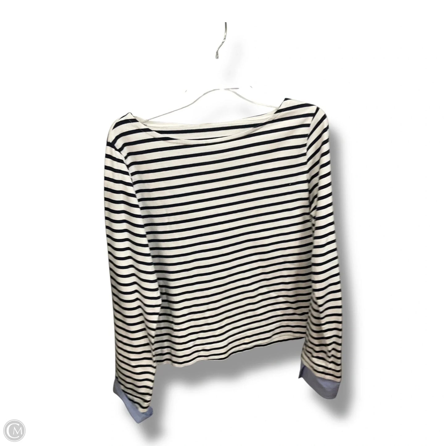 Top Long Sleeve By J. Crew In Striped Pattern, Size: L