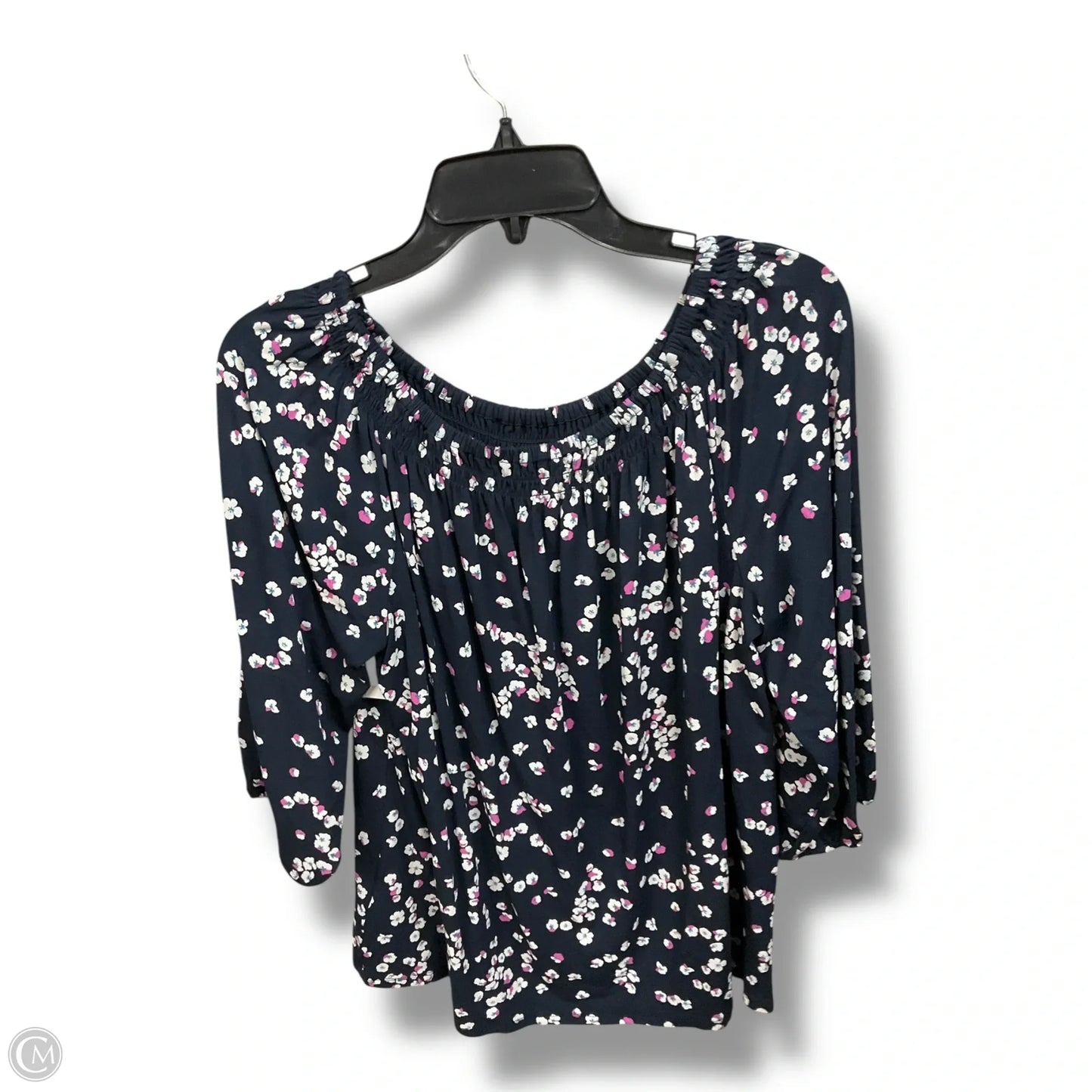 Top Long Sleeve By J. Jill In Floral Print, Size: L