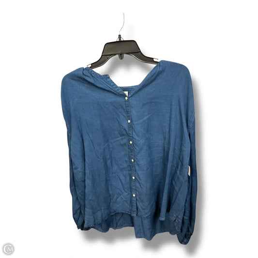 Top Long Sleeve By Old Navy In Blue, Size: Xl