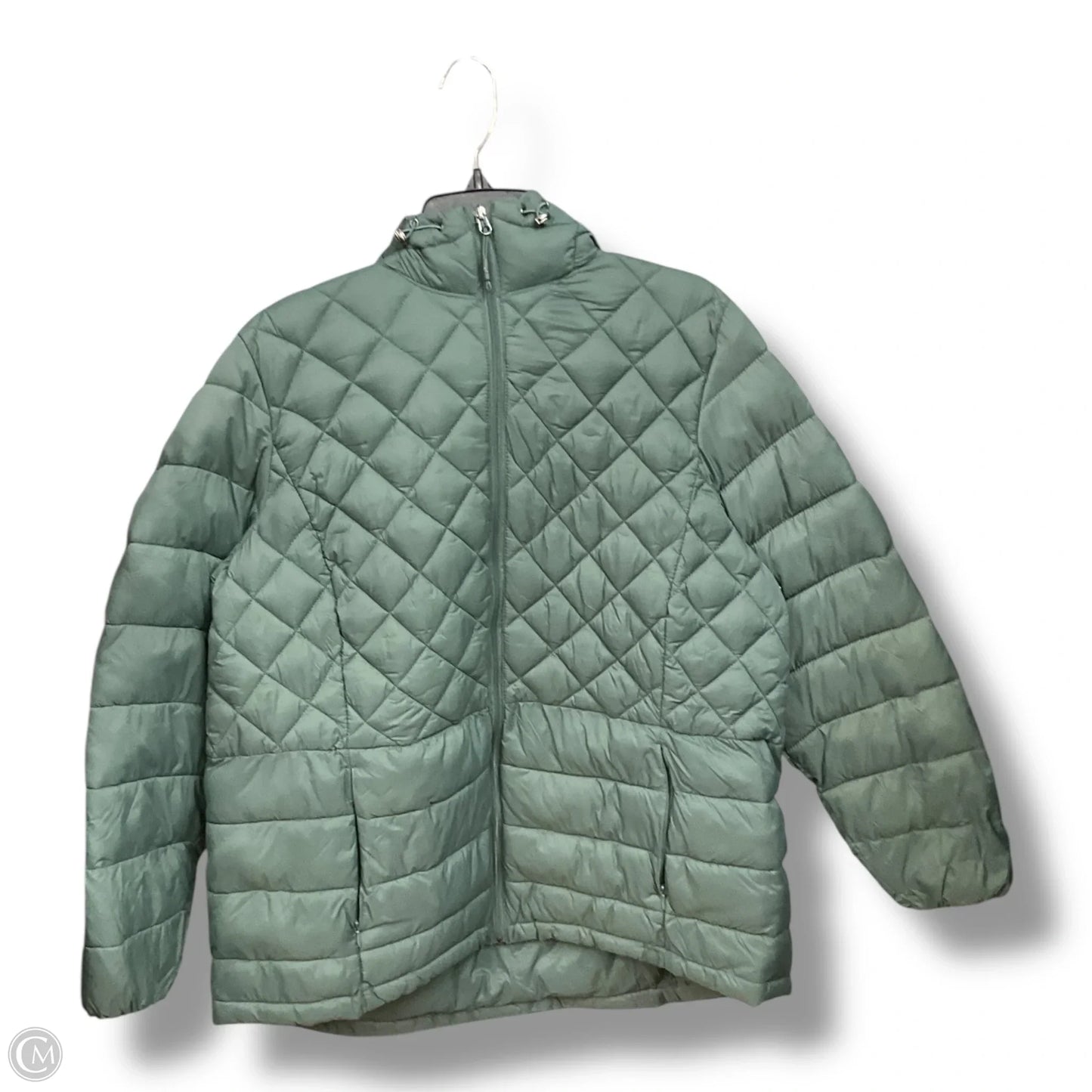 Jacket Puffer & Quilted By Zero Xposure In Green, Size: 1x