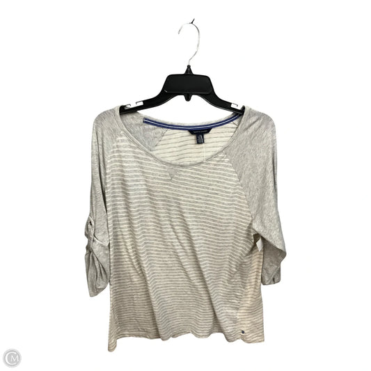 Top 3/4 Sleeve By Tommy Hilfiger In Striped Pattern, Size: Xl