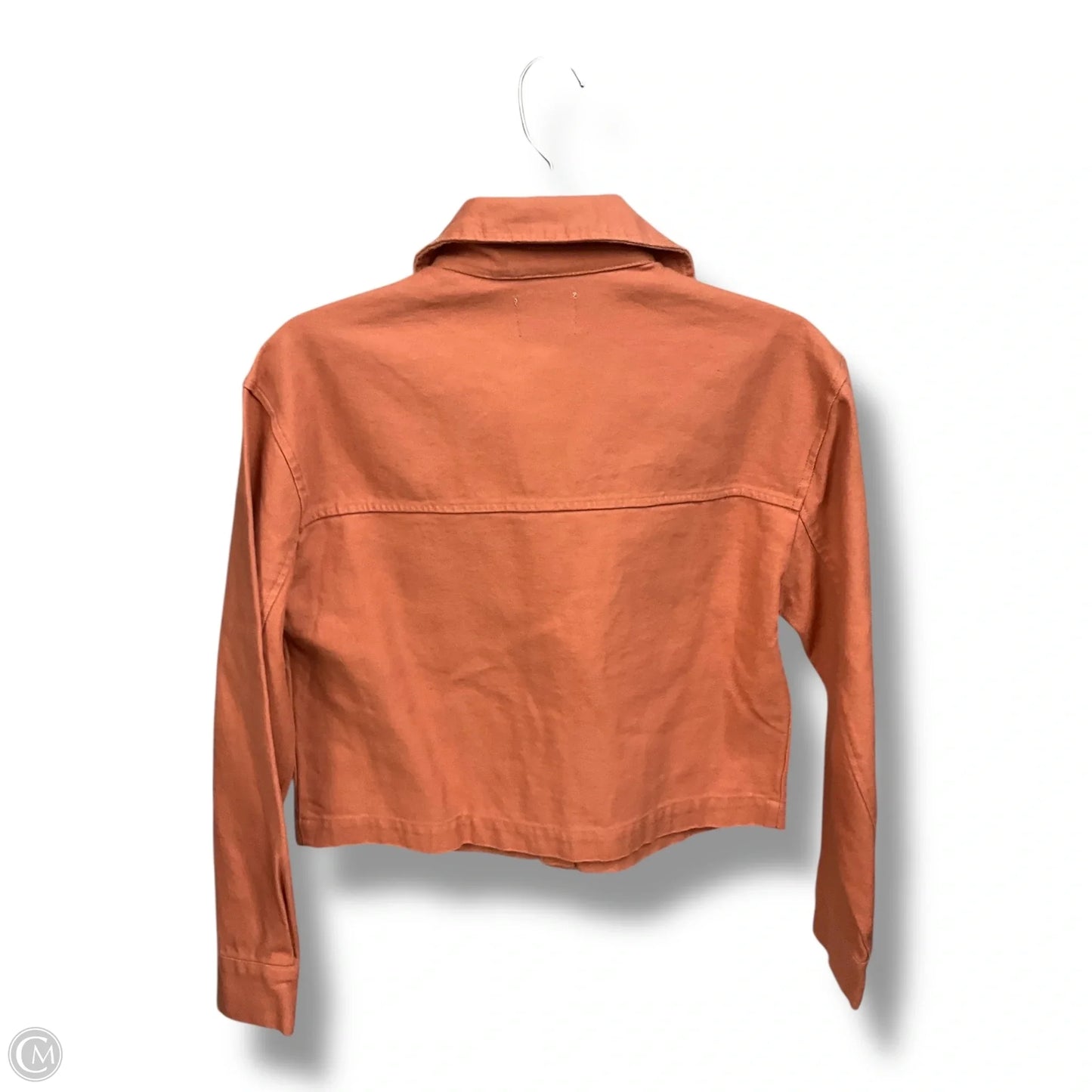 Jacket Denim By Nine West Apparel In Orange Denim, Size: S