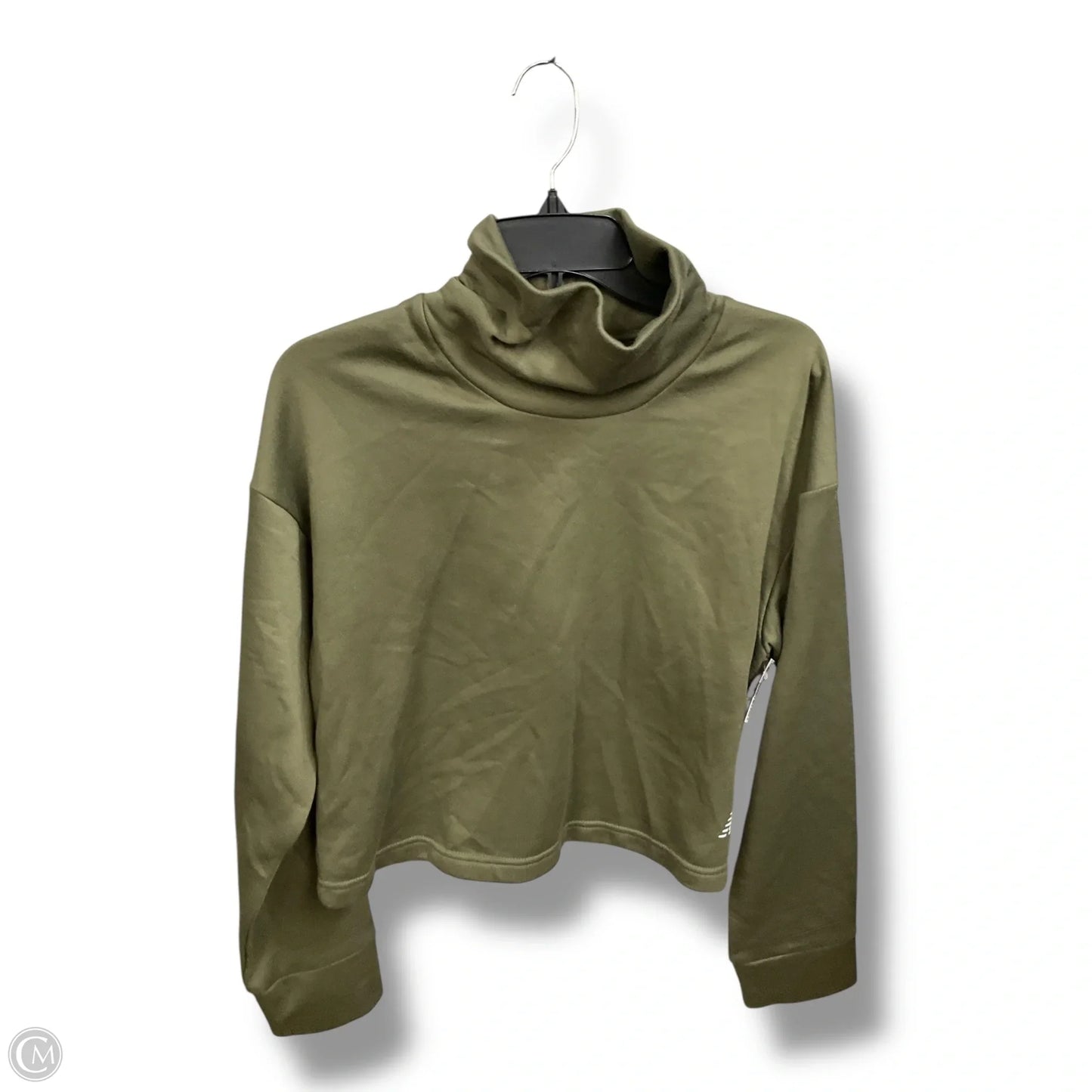 Athletic Sweatshirt Collar By New Balance In Green, Size: L