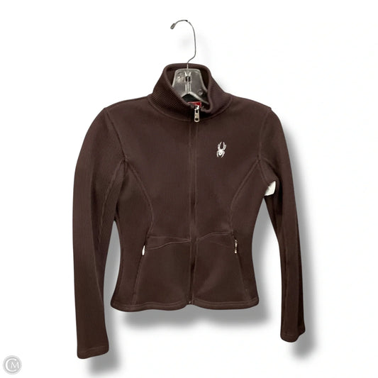 Athletic Jacket By Spyder In Brown, Size: Xs